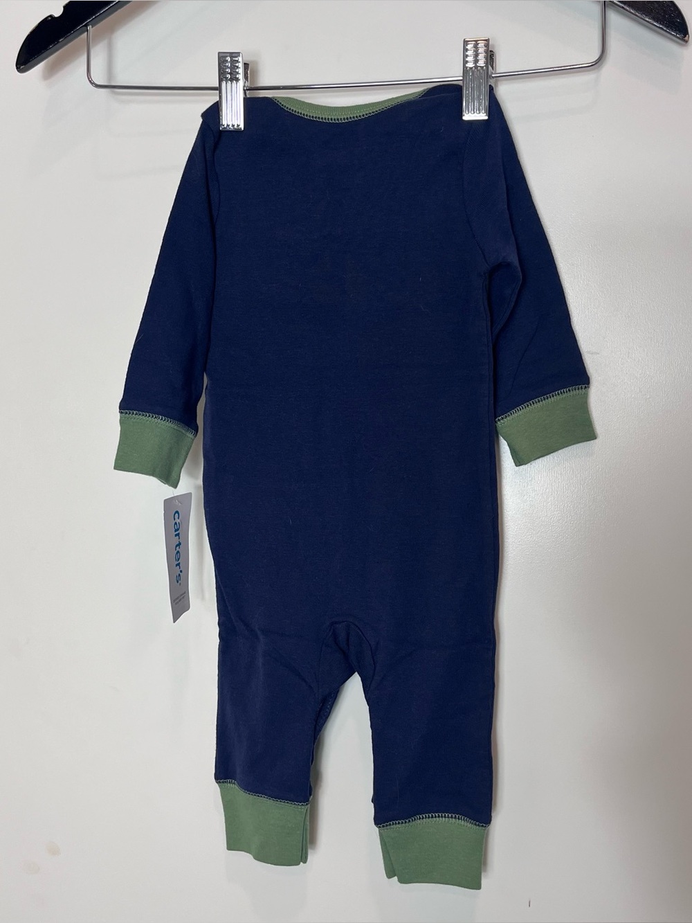 Carter's Mommy's Snuggle-saurus Dino One-Piece 6M Onesie Blue NWT Dinosaur‎ Baby - Picture 4 of 4